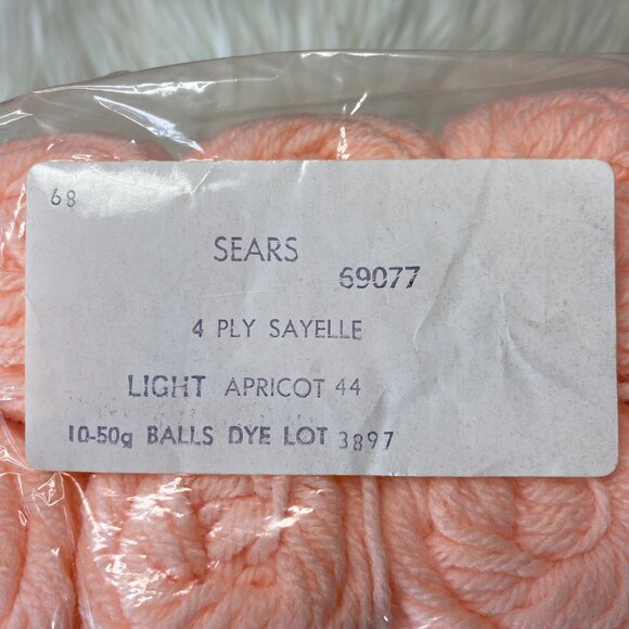 Lot of 10 Sears Sayelle Yarn - Picture 3 of 4